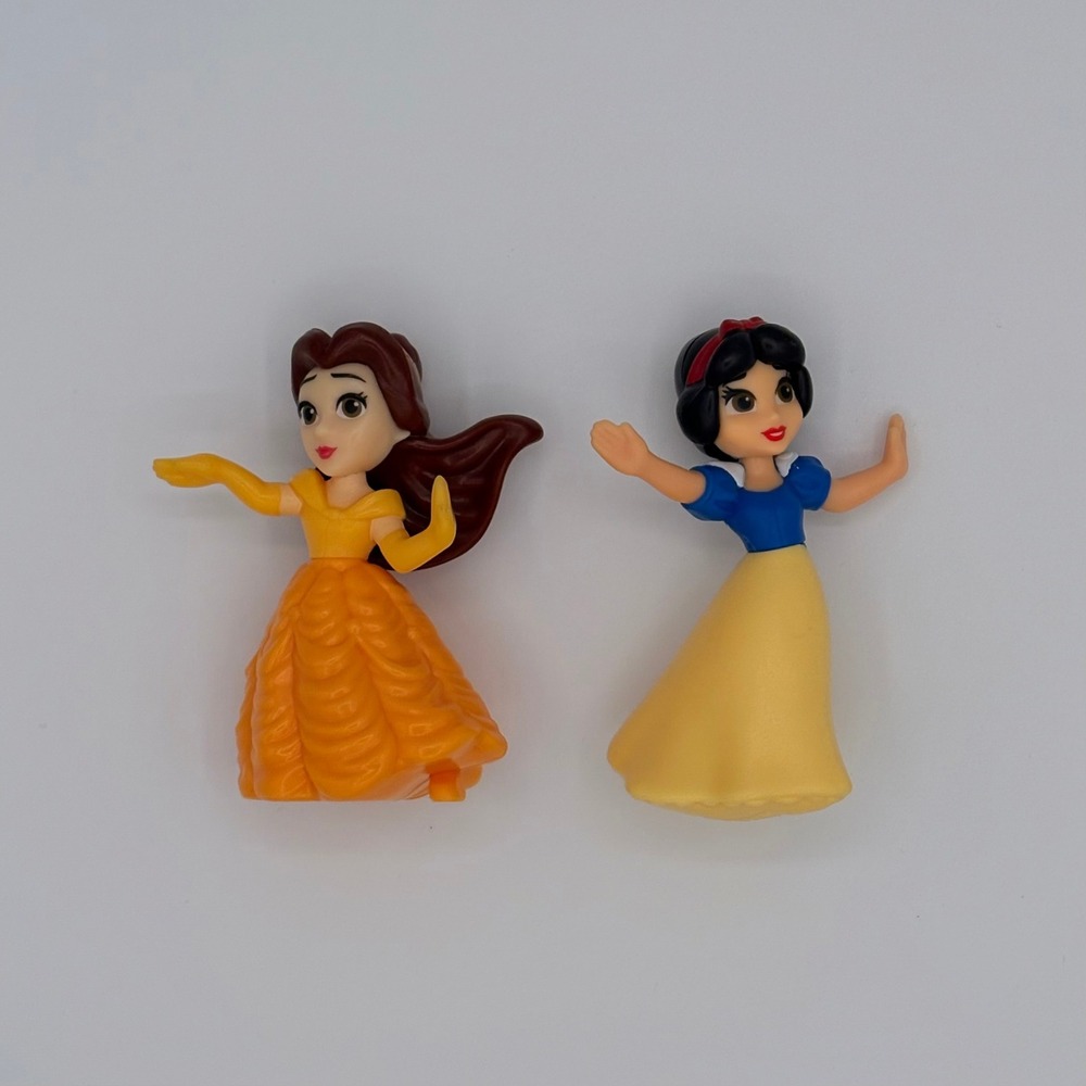 Disney Princess Toy Figures Kids OS Yellow Blue Excellent Belle Snow White
